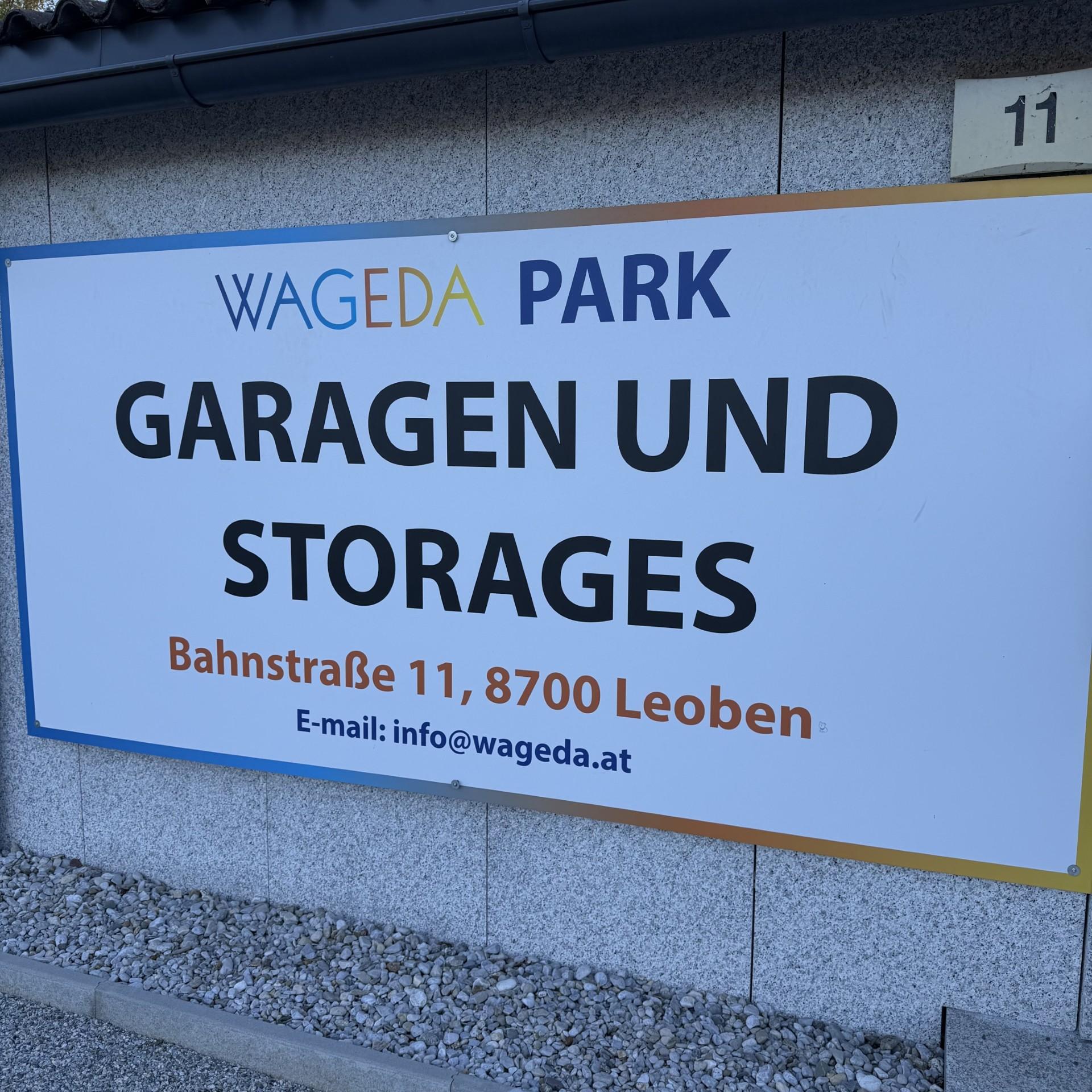 Außenansicht der Wageda Garagen am Standort Bahnstraße 11 8700 Leoben